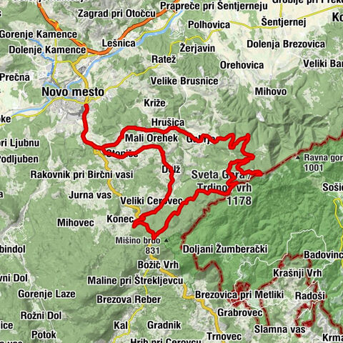 Au sommet de Trdinov vrh