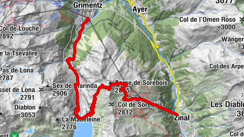Tour du Val d’Anniviers : Zinal – Grimentz (Étape 3)