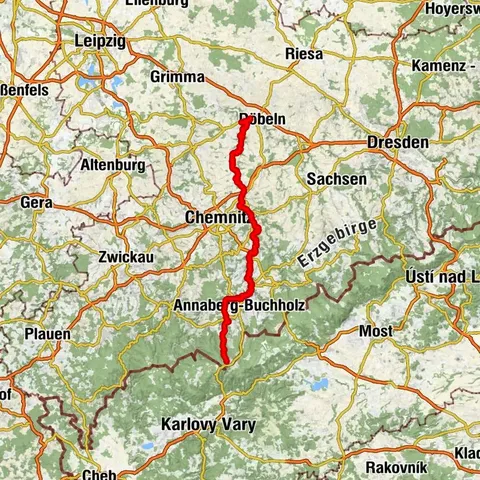 Chemin de la vallée de la Zschopau