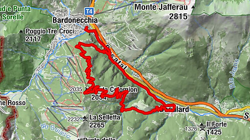 BARDONECCHIA Boucle Punta Colomion - Puys - Beaulard