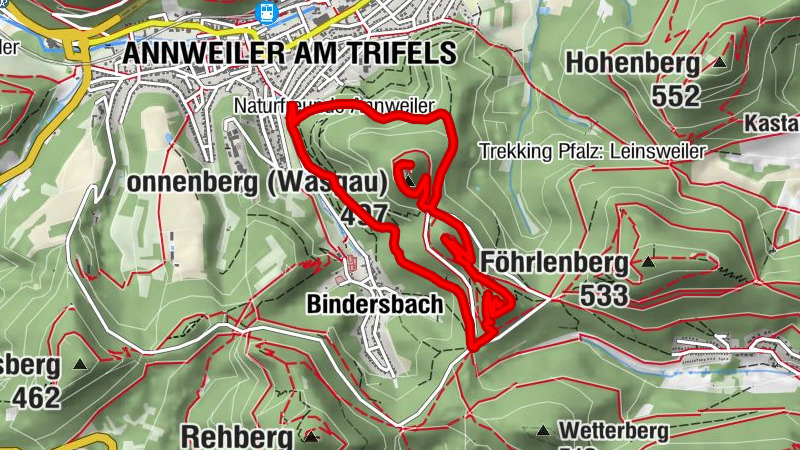 Chemin des châteaux d'Annweiler