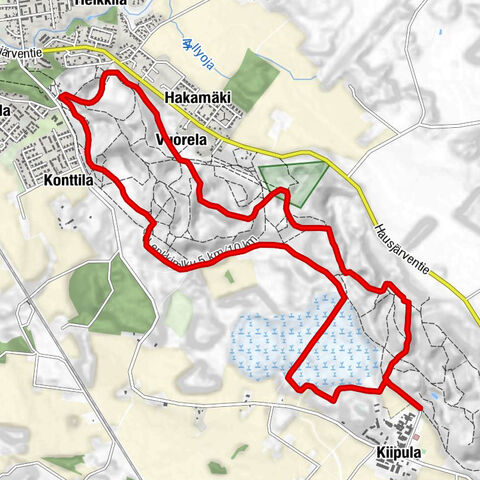 Parcours VTT de Kiipula 10,7 km