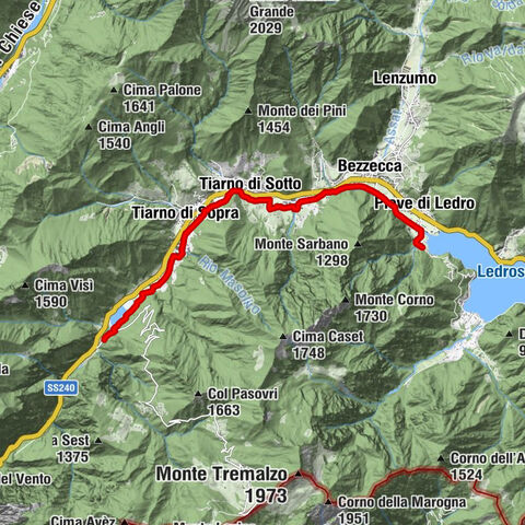 Piste cyclable Valle di Ledro