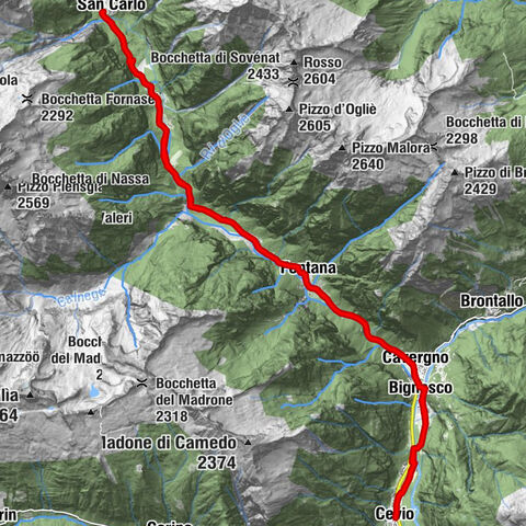Val Bavona : Cevio-San Carlo-Cevio