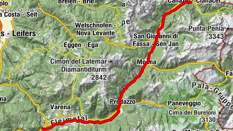 Fiemme und Fassa Dolomiten Radweg - Bike Express