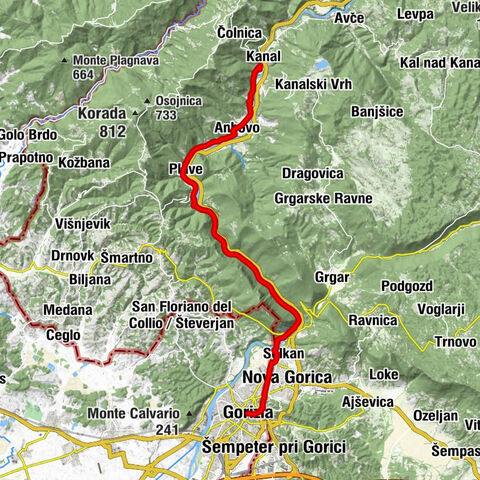 Parcours Gorizia - Kanal (SLO) (P004)