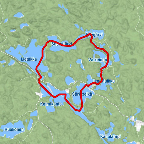 Kahdentoista järven melontareitti, Outokumpu
