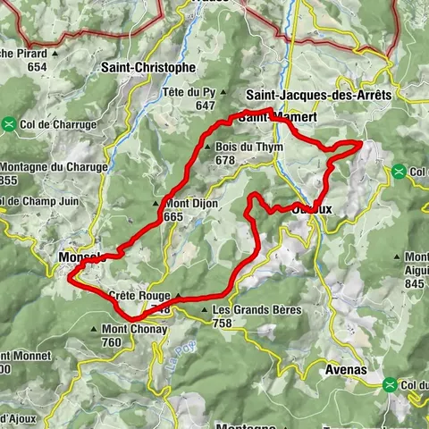Circuit VTT M12 de Monsols à Ouroux