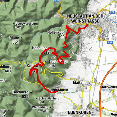 Pfälzer Weinsteig étape 05 Neustadt a. d. Weinstraße - St. Martin