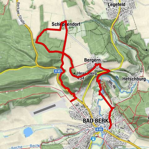 Chemin des quartiers de Bad Berka - 1ère étape