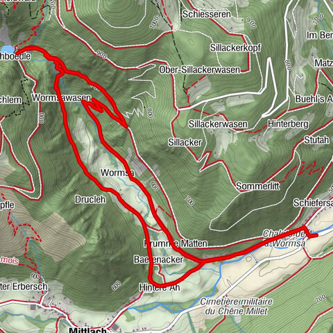 Circuit de randonnée : Les cascades de la Wormsa et le lac du Fischboedle