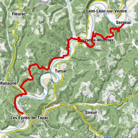 Dans les pas des Hommes de Lascaux Etape 4: Sergeac- Les Eyzies