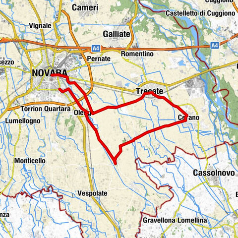 Dans la plaine orientale de Novara