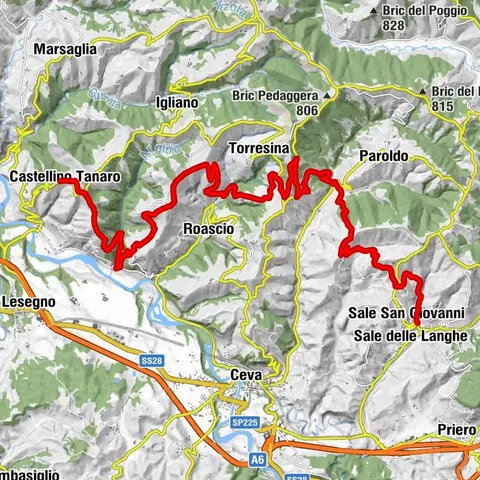 Sentier Tanaro : Etape 3 Castellino Tanaro - Sale S. Giovanni