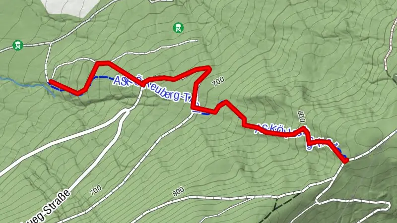 Parcours ASKÖ-Heuberg près de Salzbourg