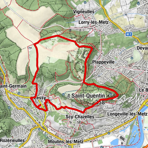 Lessy - Col du Lessy - Mont Saint-Quentin