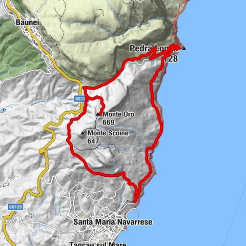 Baunei - Monte Oro - Pedra Longa - Fonts Surrele
