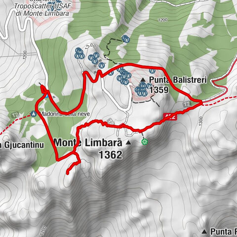 Tèmpiu/Tempio Pausania - Monte Limbara - Punta Balistreri