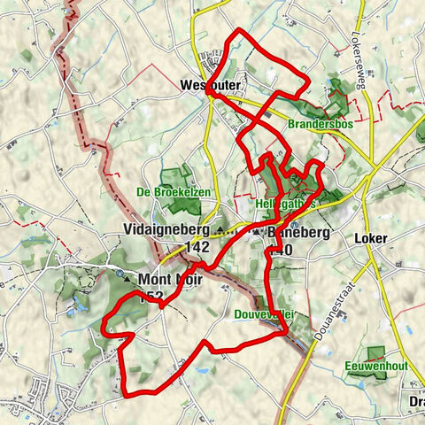 Westouter - Rodeberg - Baneberg - De Nachtegaal