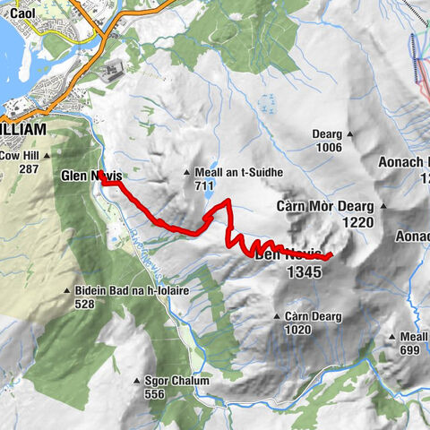 Glen Nevis - Achintee - Ben Nevis - Gardyloo Gully