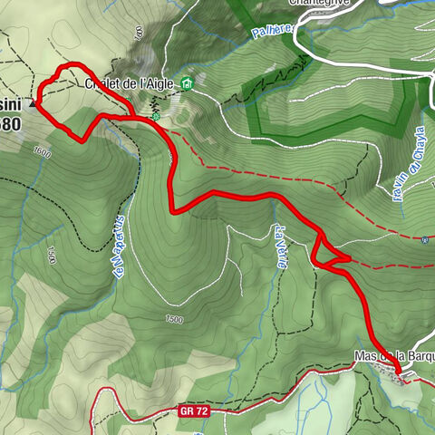 Mas de la Barque - Pic Cassini - Col de l'Aigle