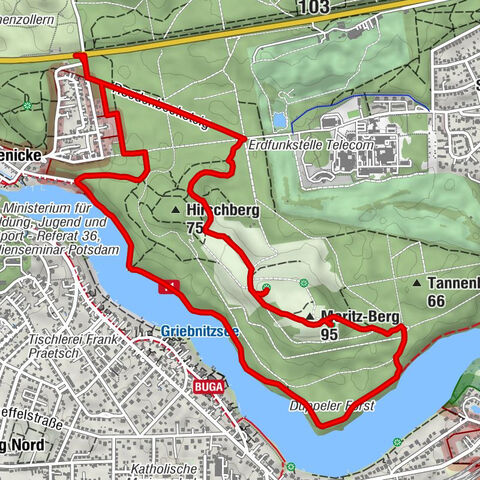 Wannsee - Moritz-Berg - Potsdam - Innenstadt