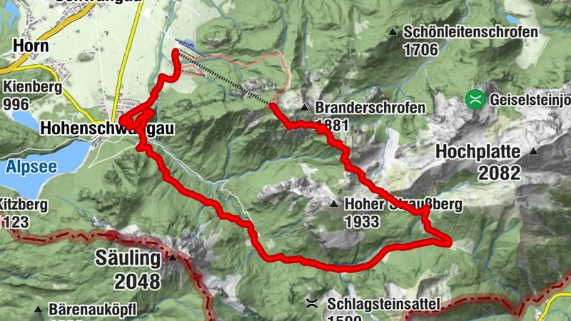 Tour des refuges - Tegelberg, Jägerhütte, Bleckenau
