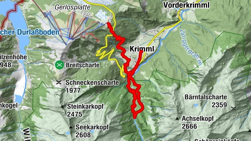 HOHE TAUERN PANORAMA TRAIL | ET01 : Chutes de Krimml | Krimml-Hochkrimml