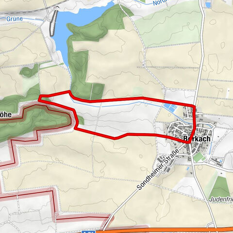 Berkach - Grabfeld - parcours circulaire