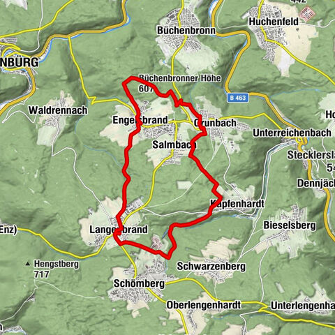 Büchenbronner Höhe : randonnée confort avec vue