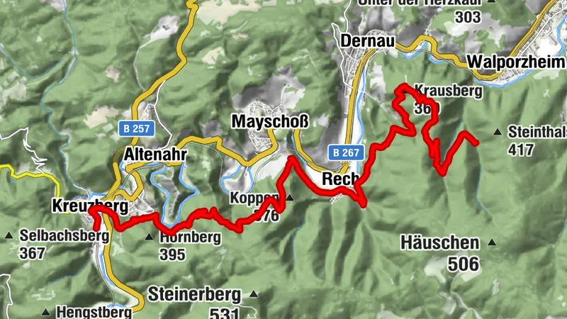 AhrSteig étape 5 : Kreuzberg jusqu'à Walporzheim (15,3 km)