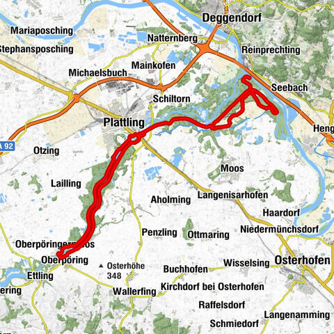 Oberpöringermoos, Isarmünd und zurück