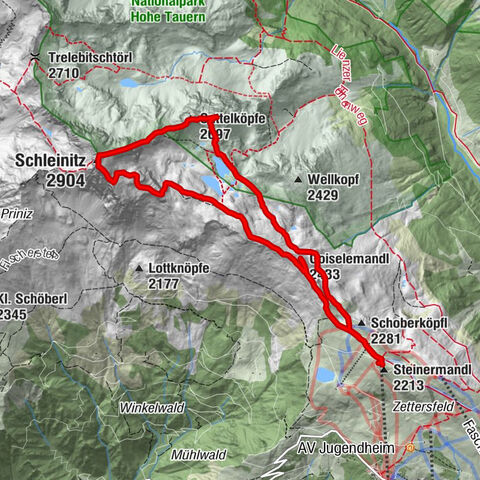 #33: Schleinitz Klettersteig, 3 Gipfel Runde (B)
