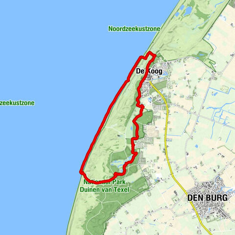 kogerstrand - paal 15. bos + strand