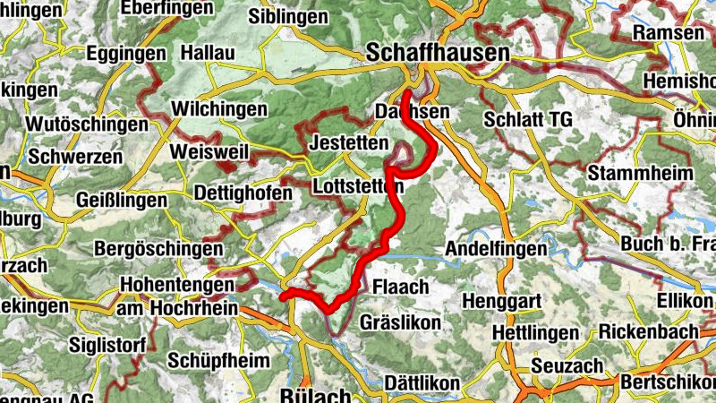 Chute du Rhin - Rheinau - Eglisau