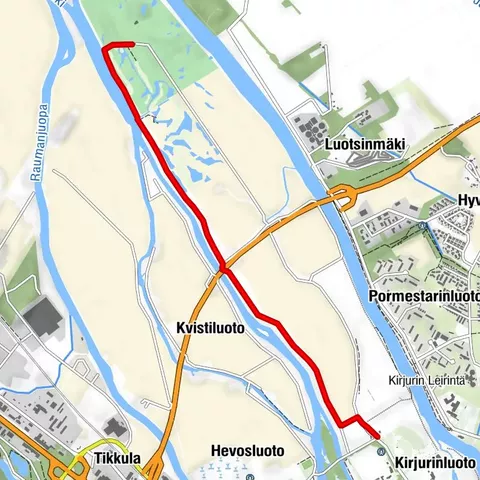 Parcours cyclable de Kalafornia