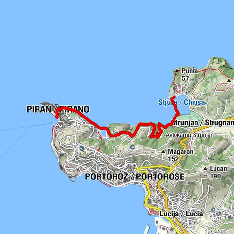 Sentier du cœur Strunjan