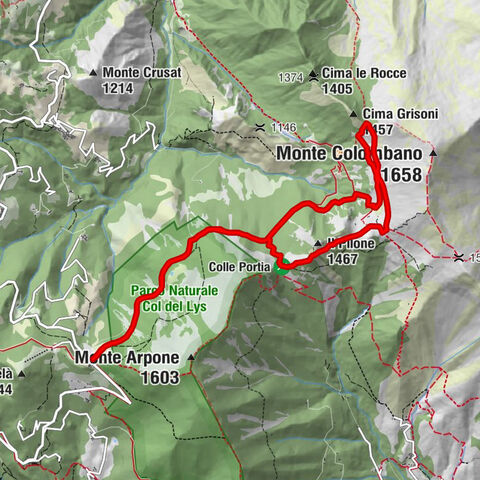 COLLE DEL LYS Sentier du Partisan