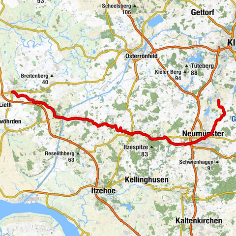 von Heide nach Bordesholm