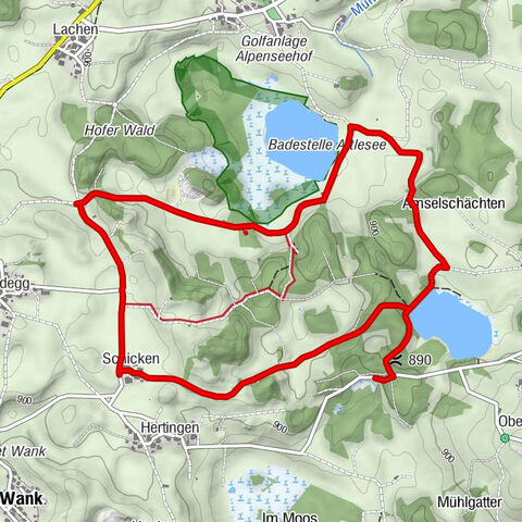 Randonnée en vallée vers le Kögelweiher et l'Attlesee
