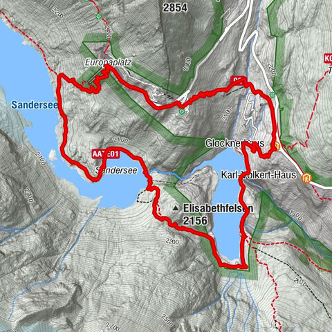 Chemin glaciaire vers la Pasterze avec le Gamsgrubenweg (jusqu'au tunnel 6)