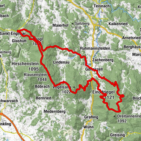 MTB St. Englmar - Hirschenstein - Geißkopf - Einödriegel - 14.10.18