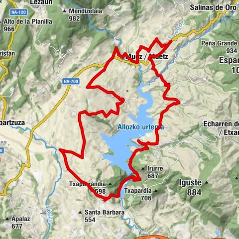 Tour d'Alloz en VTT - Camping Aritzaleku Parcours 7