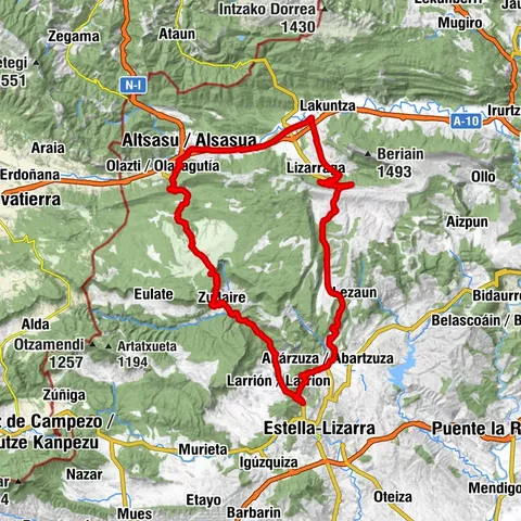 Lizarraga et Urbasa - Camping Arbizu Parcours 2