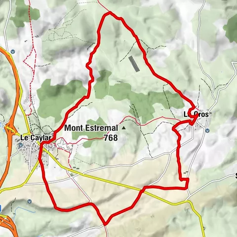 CIRCUIT N°77 - LE TOUR DU MONT ESTREMAL - ESPACE VTT-FFC LODÉVOIS ET LARZAC