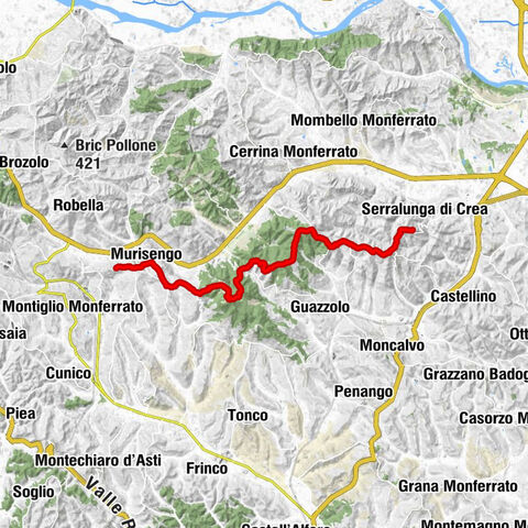Sentiero 700 - SVC Tratto Murisengo - Crea in camminata
