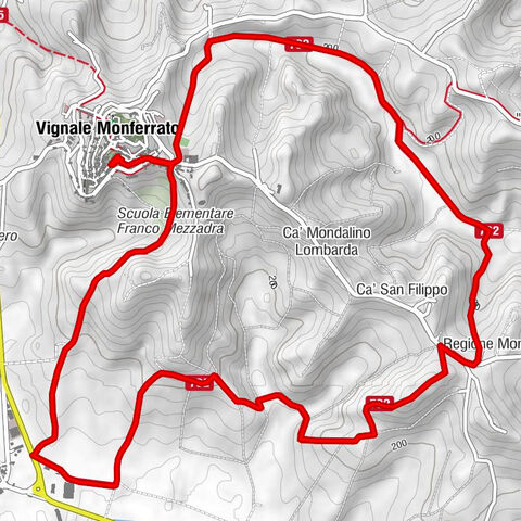 Sentiero Vignale - San Lorenzo - Sentiero 732 in mountain bike