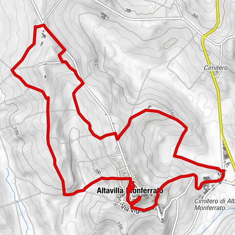 Sentier « promenade de la grappa » – Sentier 762 en promenade