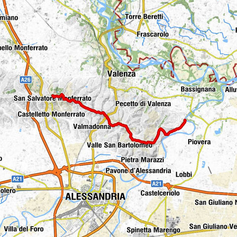 Sentiero la strada di Napoleone - Sentiero 607 in mountain bike