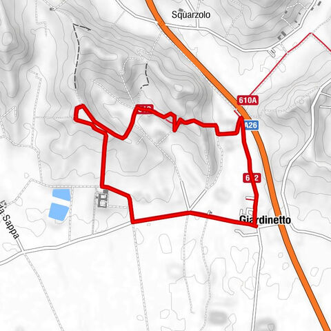Sentiero anello di Giardinetto - Sentiero 612 in mountain bike